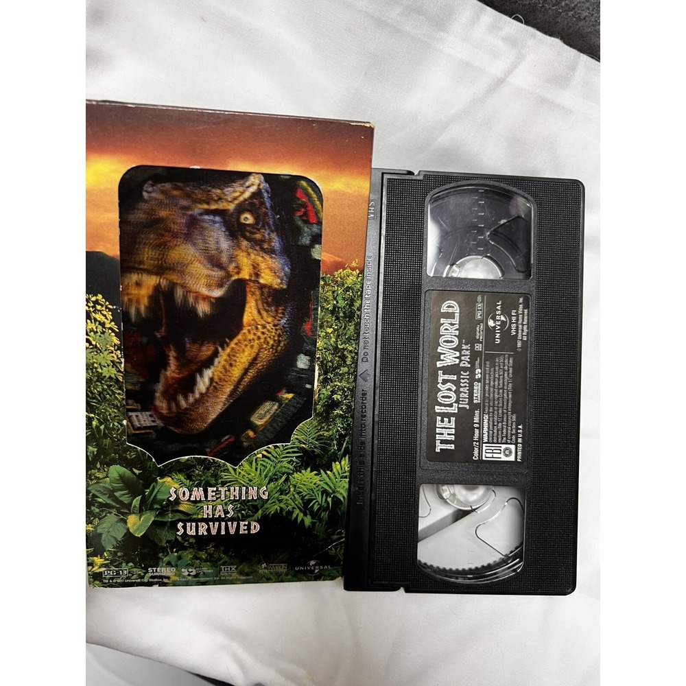 BIX Lost‎ World: Jurassic Park VHS 1997 w/ 3-D Insert Lenticular Combine